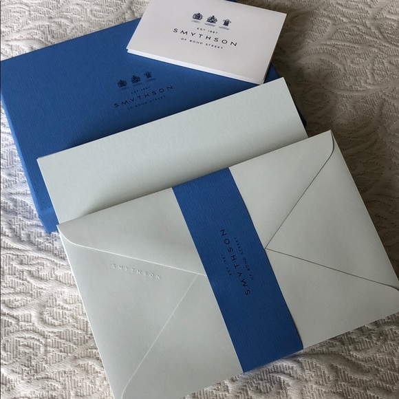 Smythson Other - Smythson of Bond Street - 25 Celadon Correspondence Cards - New in Box